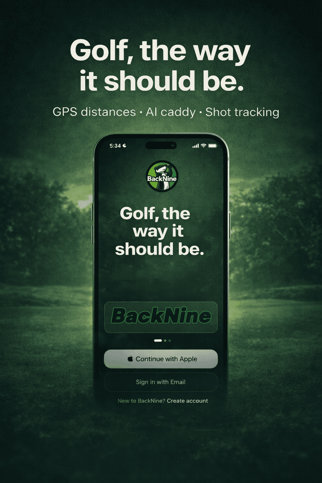 BackNine app screenshot